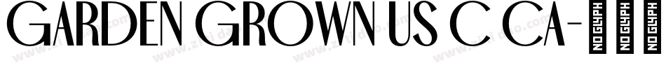 Garden Grown US C Ca字体转换